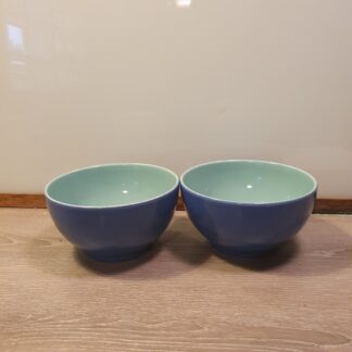 2 stk skåle i porcelæn