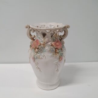 Helt unik vintage vase i porcelæn