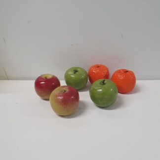 6 stk vintage frugt stearinlys