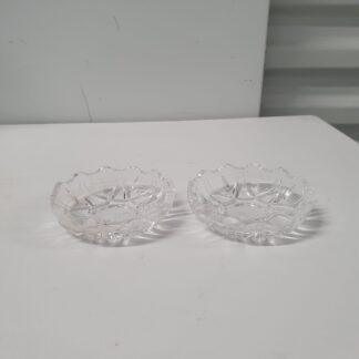 2 små skåle i glas