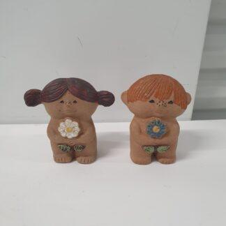 Adam og Eva figure i keramik