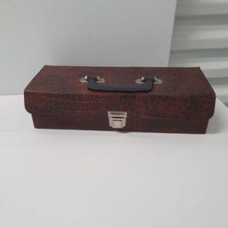 Vintage æske i læder