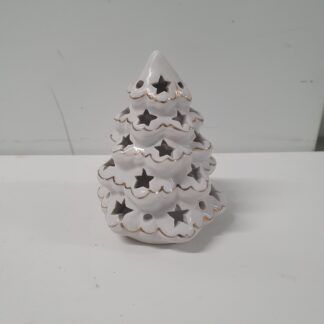 Juletræ til fyrfadslys i porcelæn