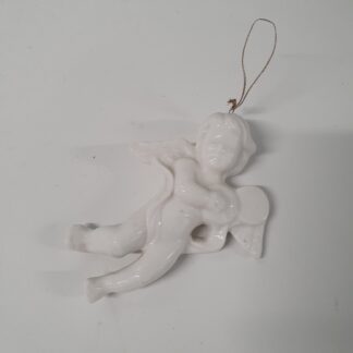 Lille hvid engel i porcelæn