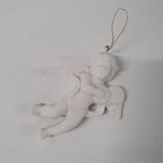 Lille hvid engel i porcelæn