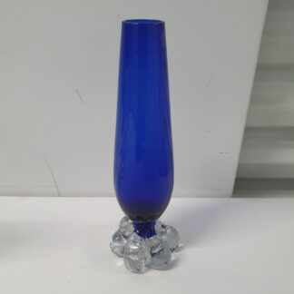 Vase i blåt glas