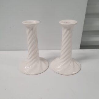 Vintage lysestager i porcelæn