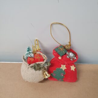 Vintage julepynt i stof