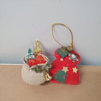 Vintage julepynt i stof
