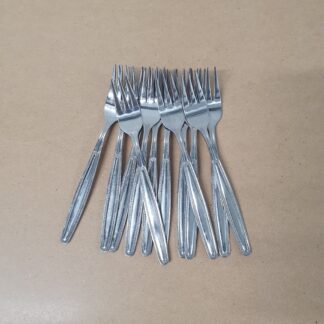 12 stk Edelstahl kagegaffel