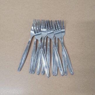 12 stk Edelstahl kagegaffel