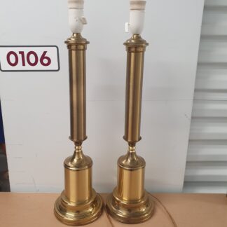 2 stk tunge bordlamper i messing
