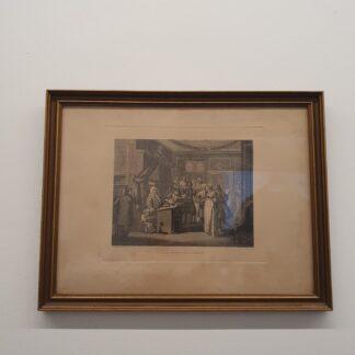 Indrammet tryk af W. Hogarth