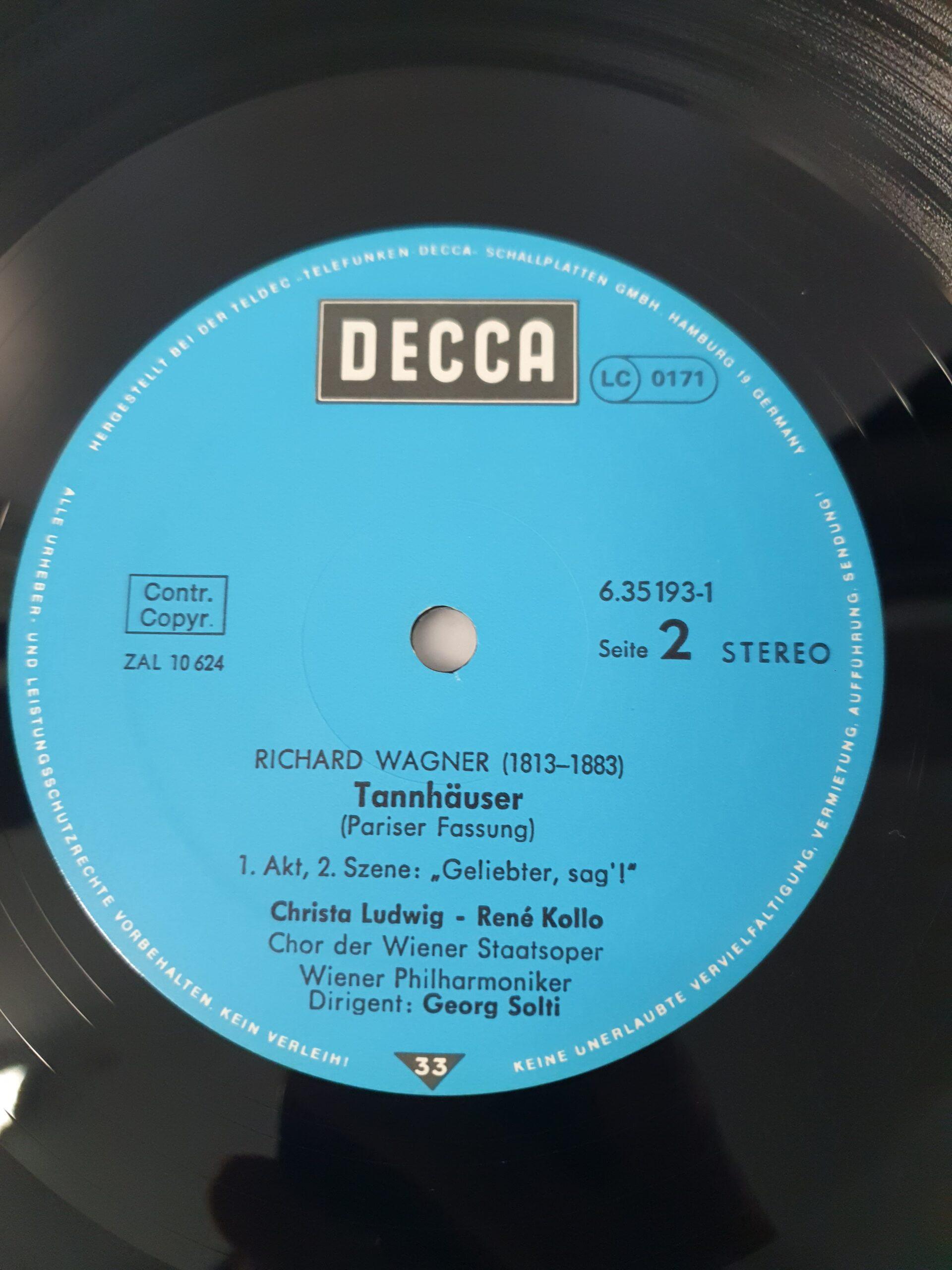 4-LP bokssæt af Richard Wagners opera Tannhäuser - Billede 5
