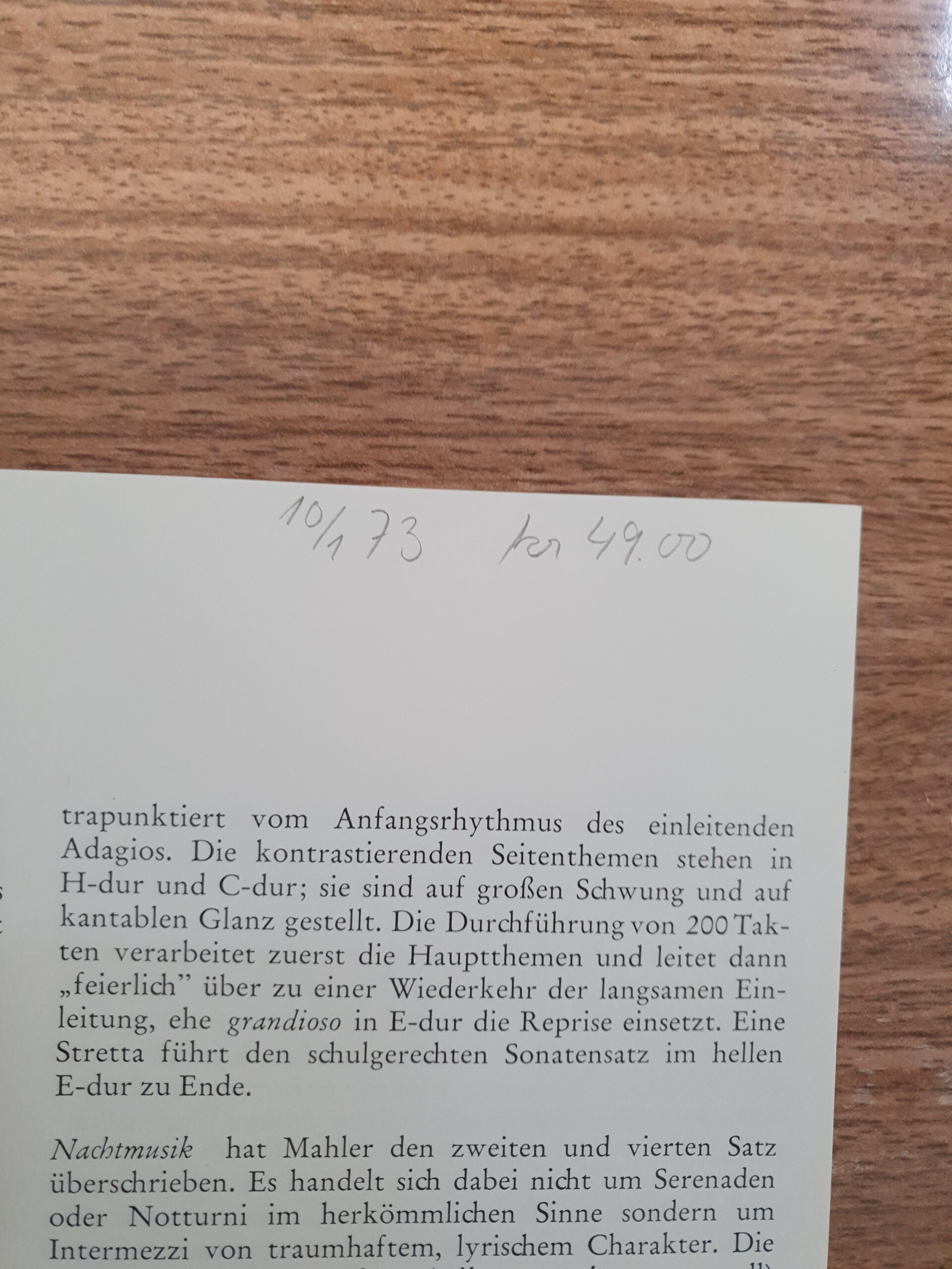 Gustav Mahlers Sinfonie Nr. 7 - Billede 3