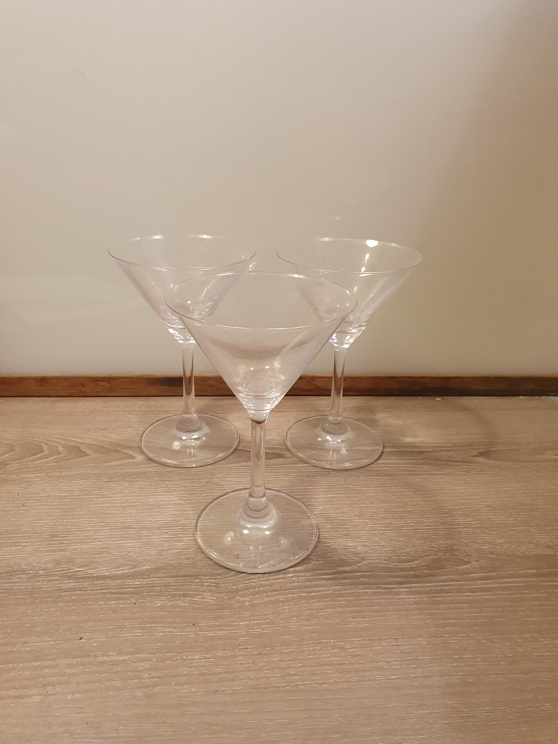 3 stk martini glas