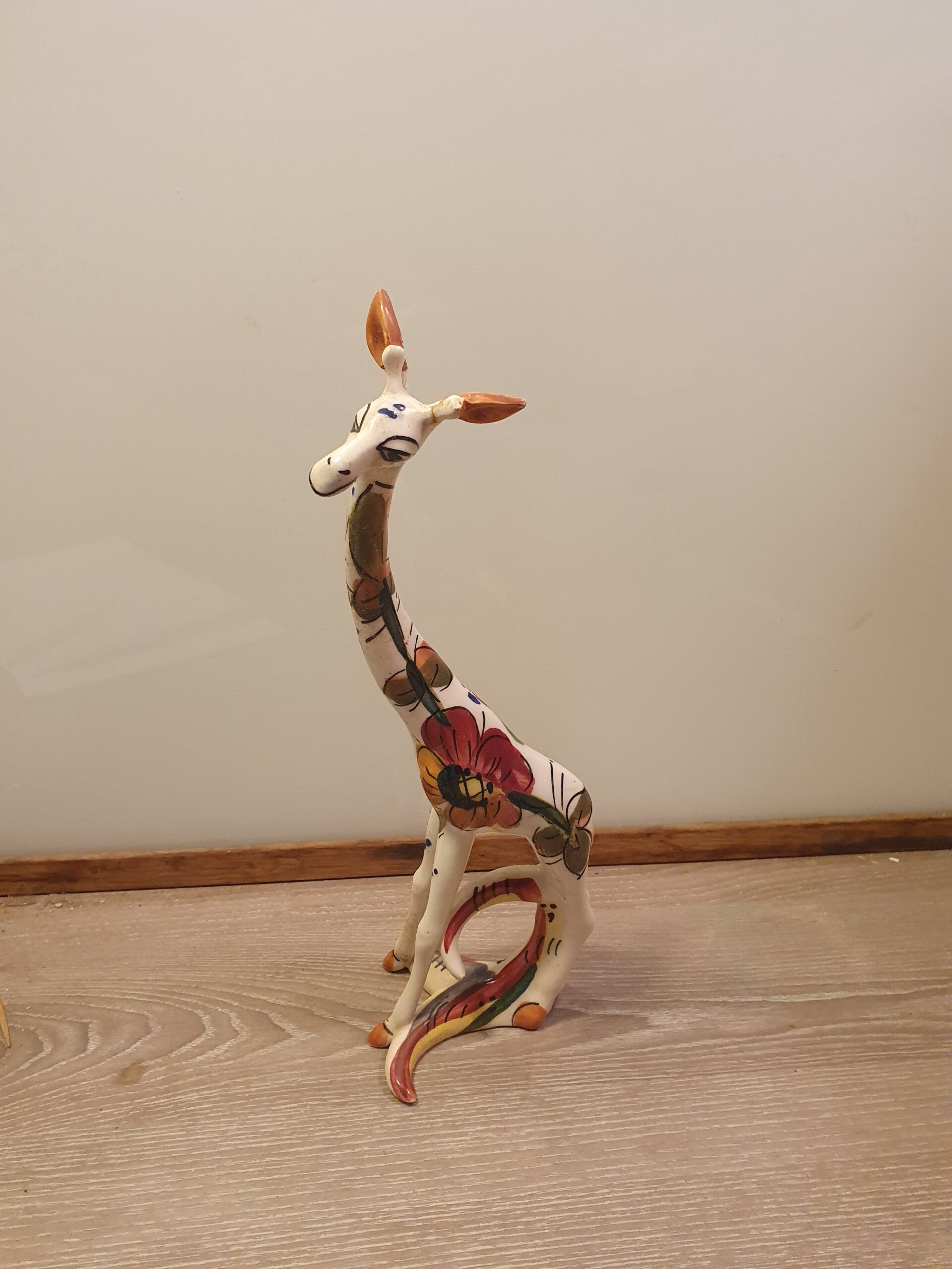 Vintage giraf i porcelæn