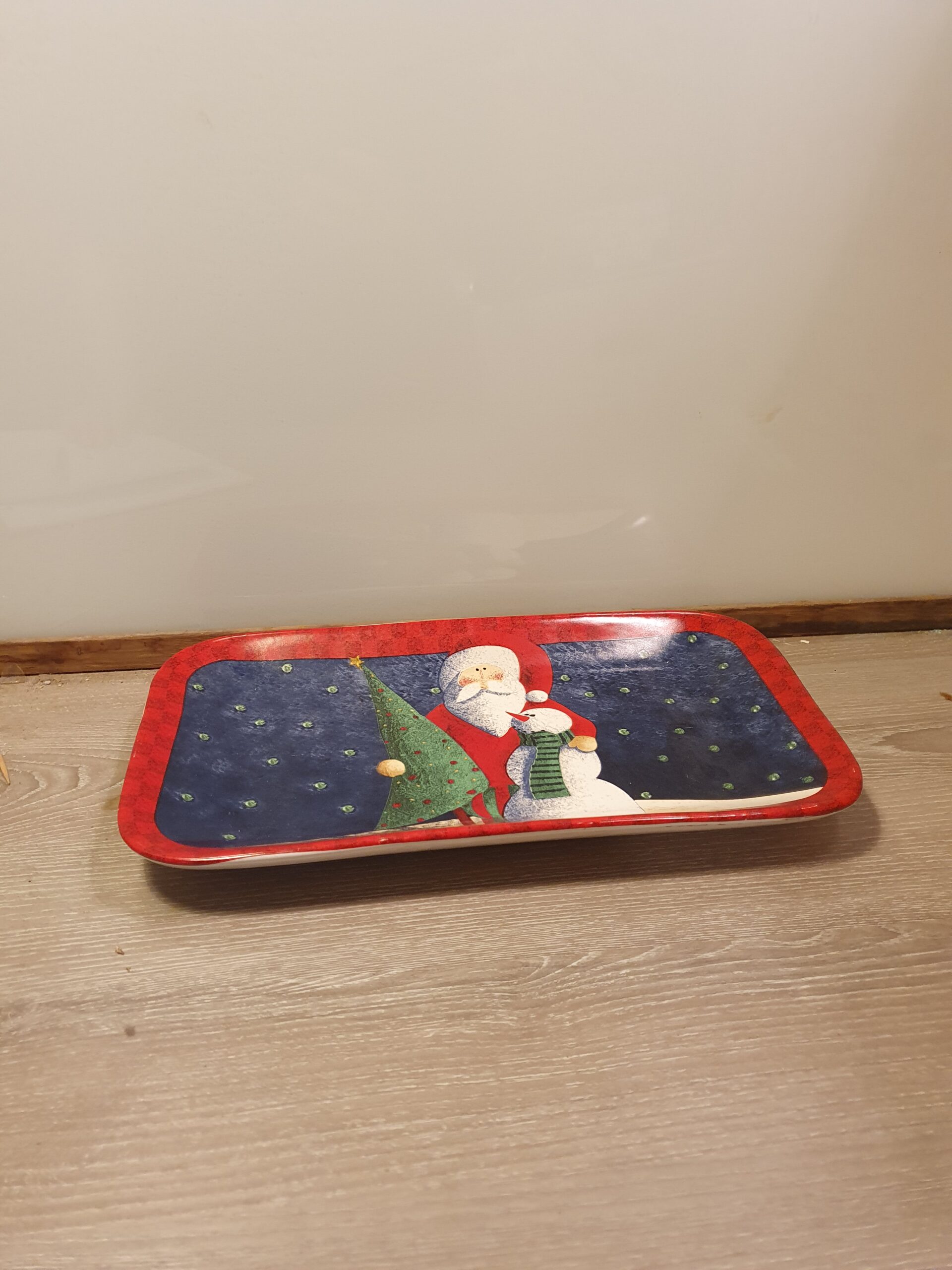 Tungt vintage julefad i porcelæn