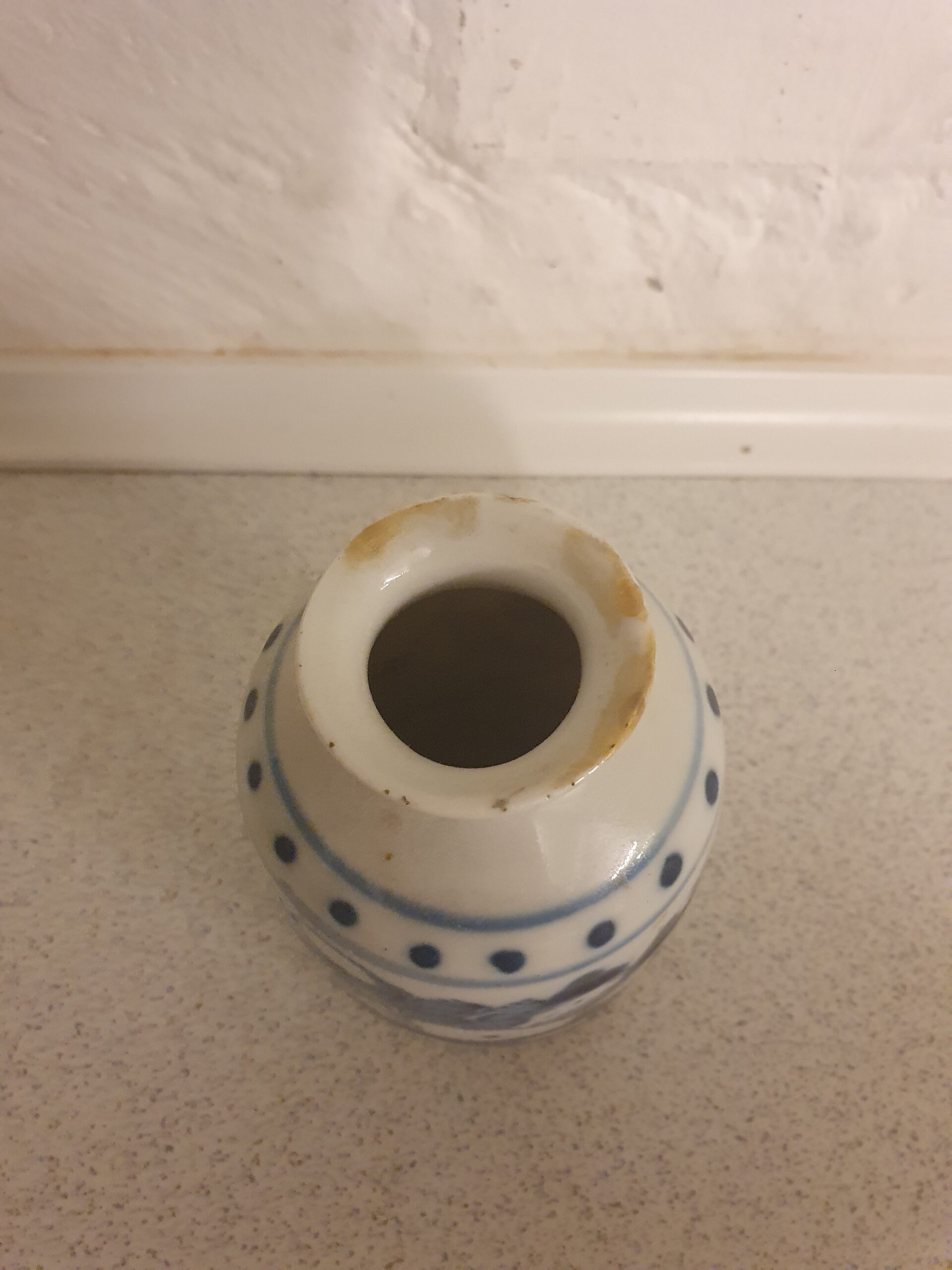 Lille kinesisk vase - Billede 2