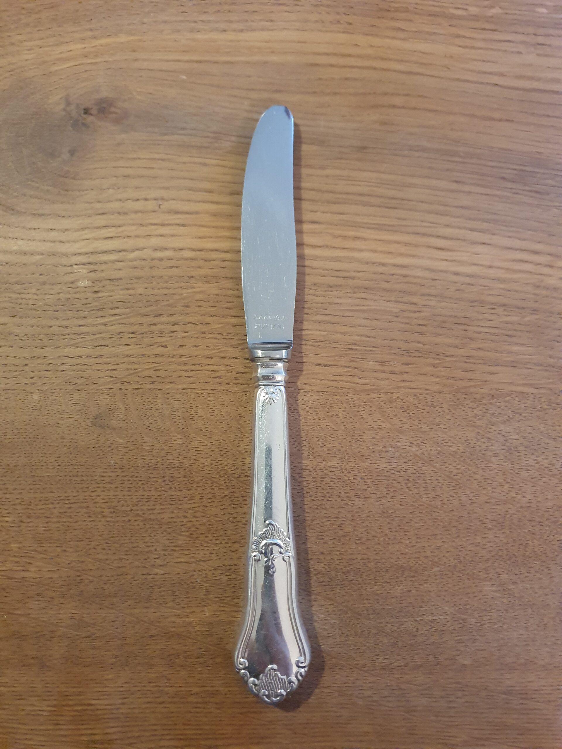 Herregaard kniv i sølv