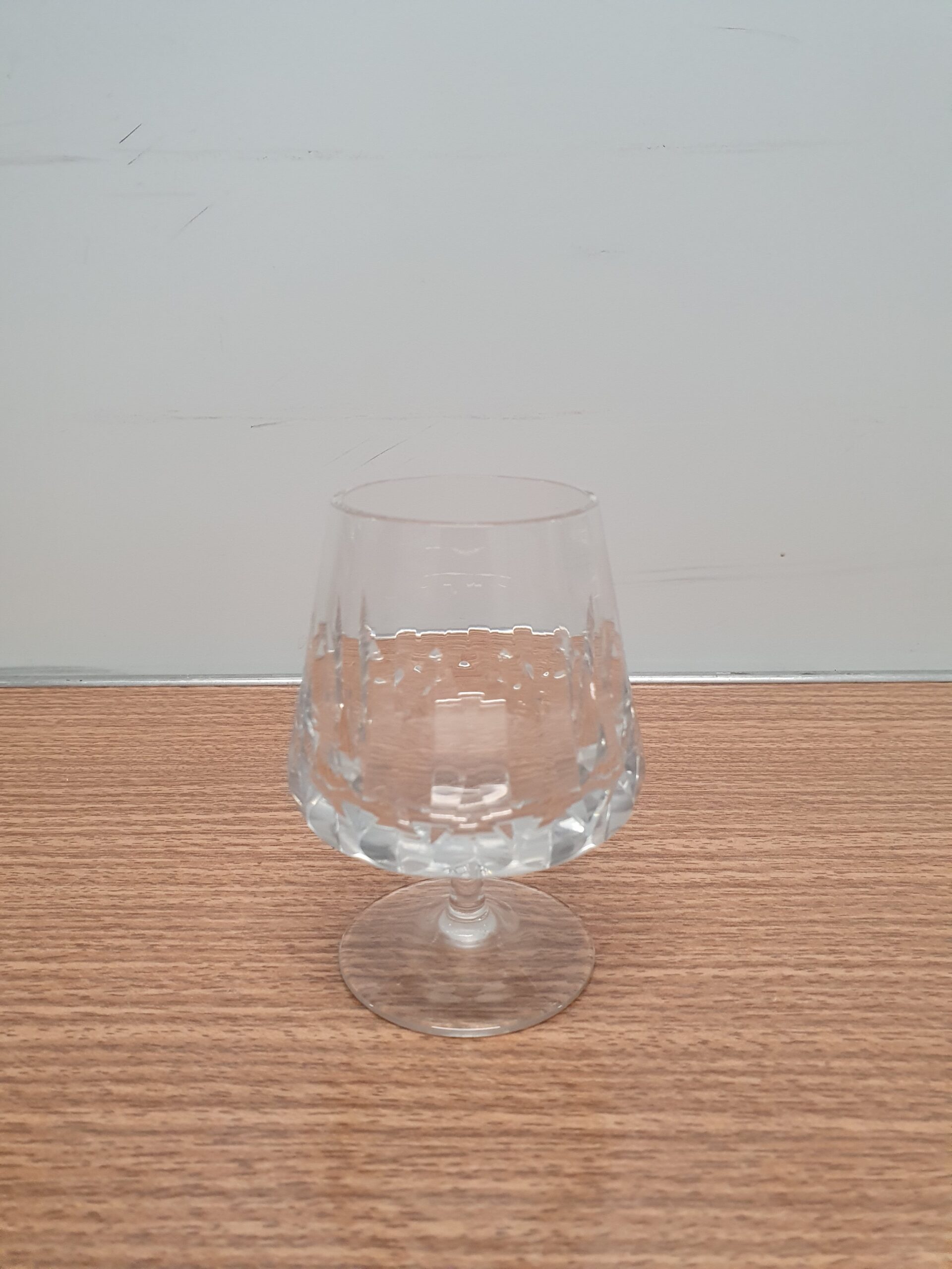 Cognac glas med slibninger