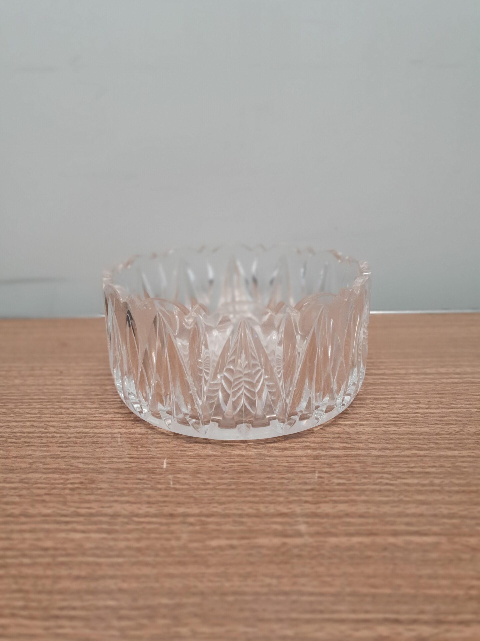 Vintage skål i tykt glas